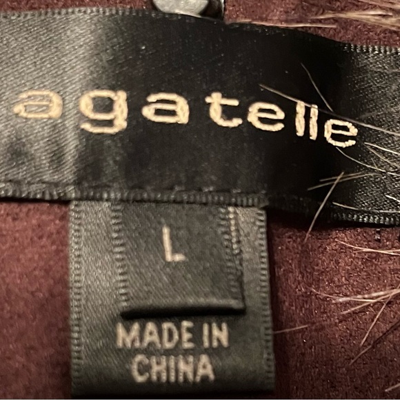 Size Large brown faux suede, faux fur vest. - Picture 6 of 6